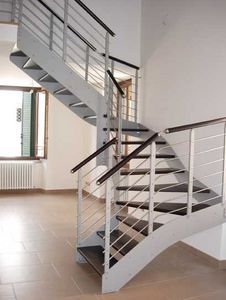 escalera en L