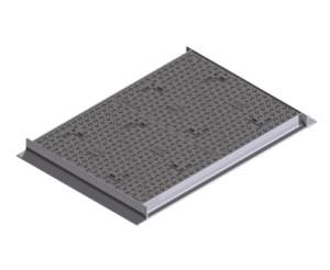 tapadera de inspección de hierro fundido