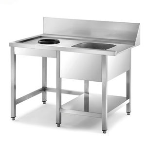 mueble para fregadero de acero inoxidable