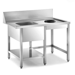 mueble para fregadero de acero inoxidable