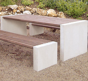 mesa de pícnic contemporánea