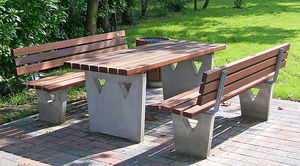 mesa de pícnic contemporánea