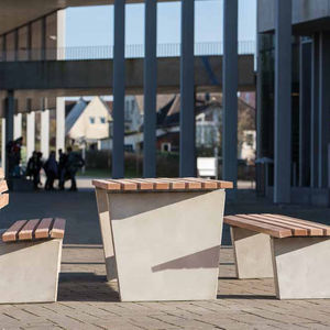mesa de pícnic contemporánea