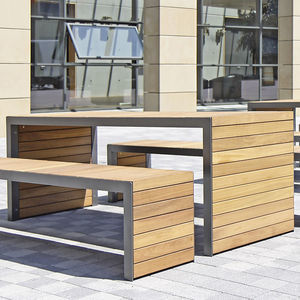 mesa de pícnic contemporánea