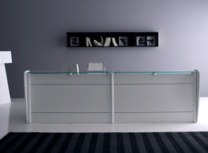 mostrador de recepción laminado