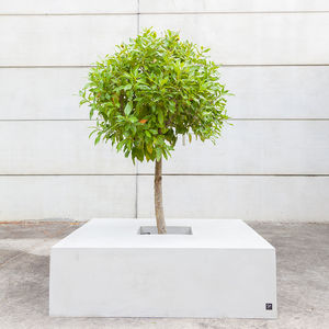 jardinera de hormigón reforzado con fibra