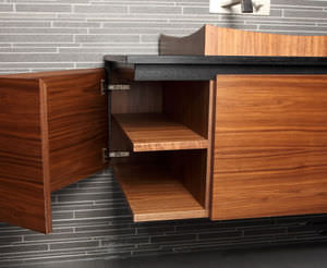 mueble de lavabo de madera