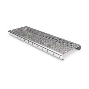 escalón de acero galvanizado / de aluminio / de acero inoxidable / para suelo técnico