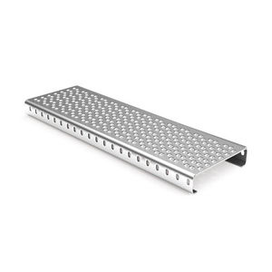 escalón de acero galvanizado / de aluminio / de acero inoxidable / para suelo técnico