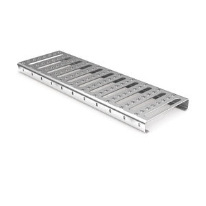 escalón de acero galvanizado / de aluminio / de acero inoxidable / para suelo técnico
