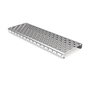escalón de acero galvanizado / de aluminio / de acero inoxidable / para suelo técnico
