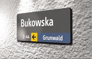 placa de señalización para puerta