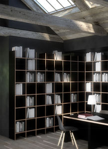 estantería de esquina / contemporánea / de madera / para oficina