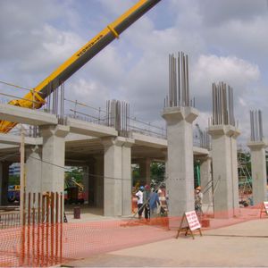 poste prefabricado de hormigón armado