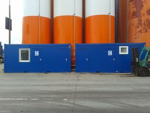 construcción en contenedores para uso industrial