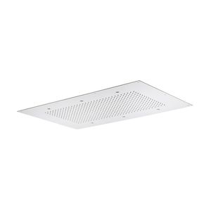 rociador de ducha empotrable de techo / rectangular / lluvia / con iluminación integrada