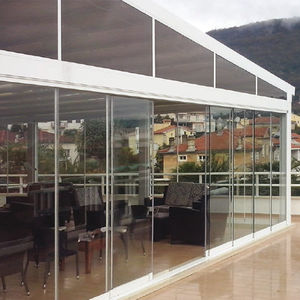 cortina de cristal corredera apilable