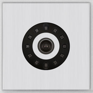 cámara de seguridad IP / encastrable / de exterior / de color