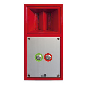 interfono audio de acero inoxidable