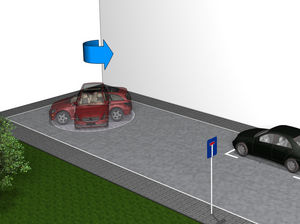plataforma para coches giratoria