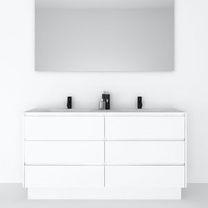 mueble de lavabo doble
