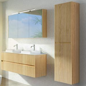 mueble de lavabo doble