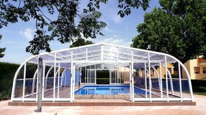 cubierta para piscina alta