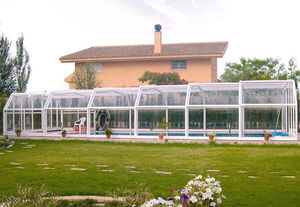 cubierta para piscina alta