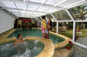 cubierta para piscina alta