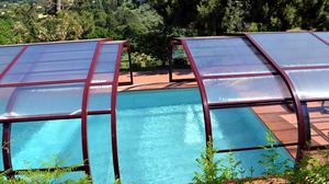 cubierta para piscina alta