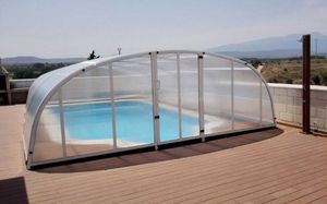 cubierta para piscina baja