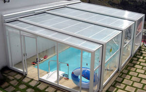 cubierta para piscina alta