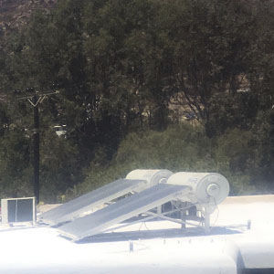 calentador de agua solar