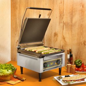 parrilla de contacto eléctrica / en encimera / profesional / para paninis
