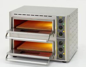 forno para pizzas profesional / eléctrico / colocación libre / doble