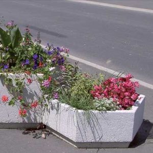 jardinera de hormigón