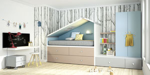 habitación para niños blanca
