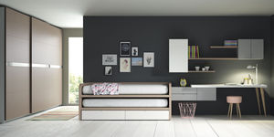habitación para niños gris