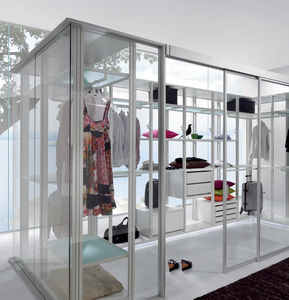 puerta para vestidor de vidrio