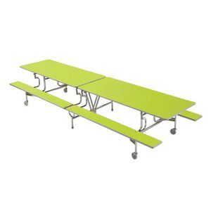 conjunto de mesa y banco contemporáneo