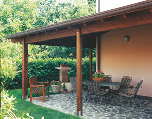 pérgola adosada