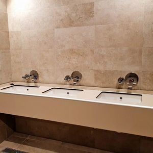 encimera de lavabo de HPL