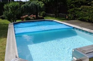 cubierta para piscina manta de burbujas