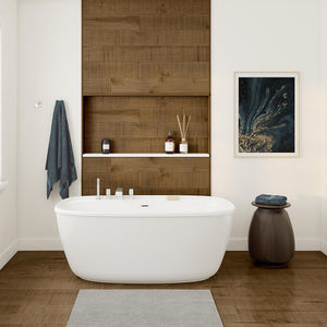 bañera ovalada