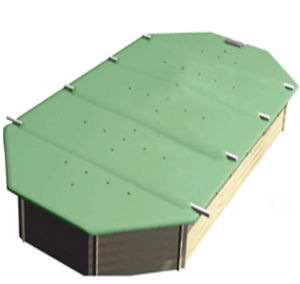 cubierta para piscina con barras