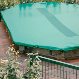 cubierta para piscina con ojales