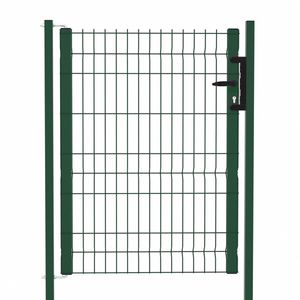 puerta para jardín de acero con revestimiento en polvo
