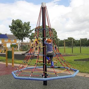 red de escalada para parque infantil
