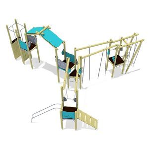 estación de juego para parque infantil