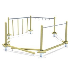 recorrido de obstáculos para fitness